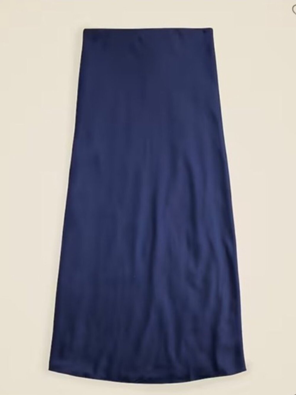 Navy J. Crew Gwyneth Midi Slip Skirt XS